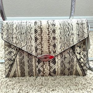 NWT Michael Kors Genuine snakeskin chain crossbody